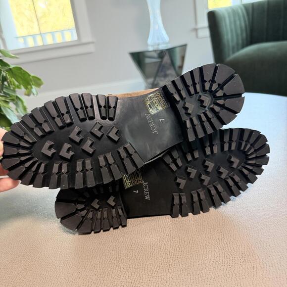 J.Crew Winona Penny Loafers Suede Leather Brown Size 7 - Picture 6 of 9